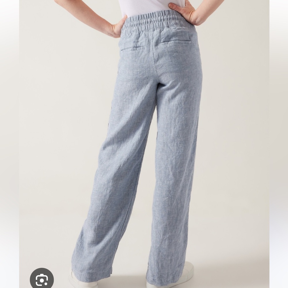 Athleta Cabo Linen Wide leg sz 10 - Picture 5 of 14
